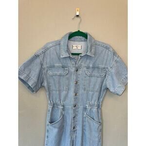 We The Free People Marci Denim Jumpsuit Coveralls Small Overalls